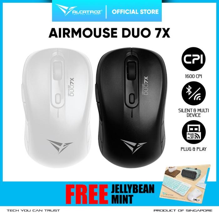 Alcatroz AirMouse Duo 7X Silent Click Wireless Mouse Best Seller