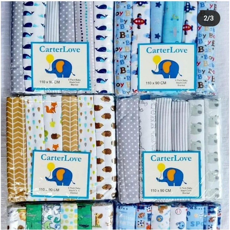 Harga 6pcs Bedong carter ukuran jumbo