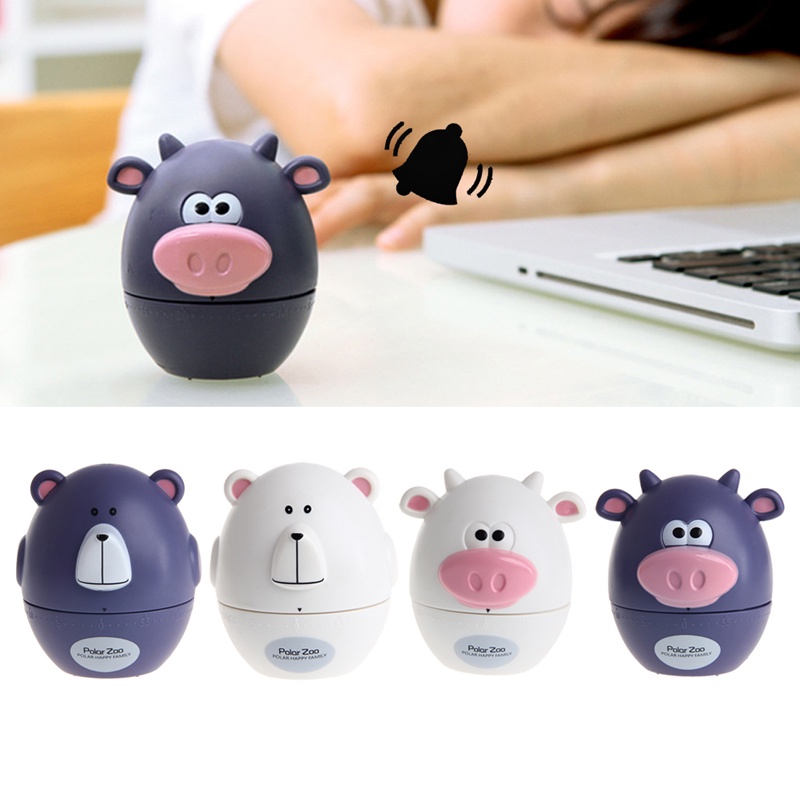 Jam Alarm Pengingat Waktu Memasak Bentuk Sapi Beruang Untuk Dapur