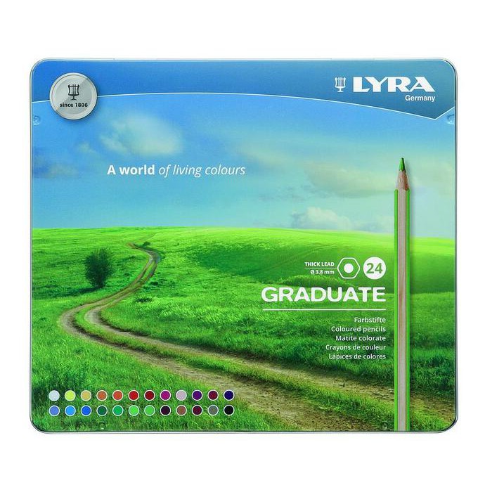 

PENSIL WARNA LYRA GRADUATE PERMANENT 24 COLOURS EXCLUSIVE