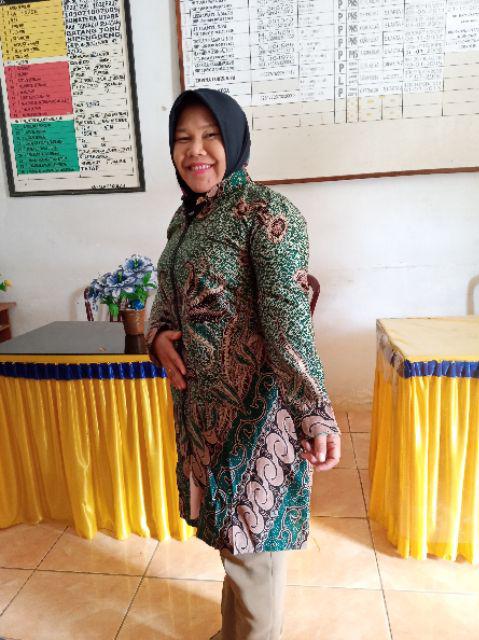 Terlaris Serut Genes Jelita Tunic Tunik Batik Modern Wanita