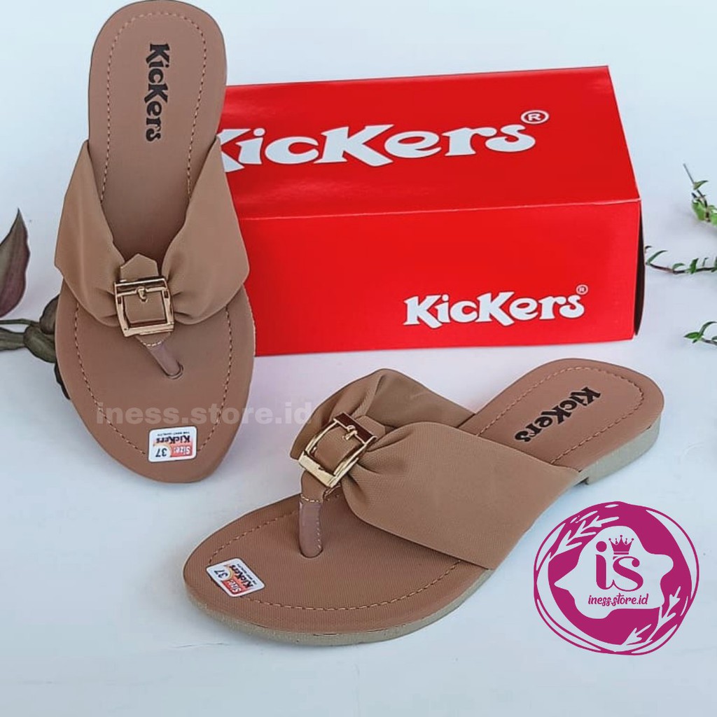 SANDAL WANITA KICKERS SANTAI TERLARIS MODEL JEPIT KODE JPT-334 MURAH GROSIR