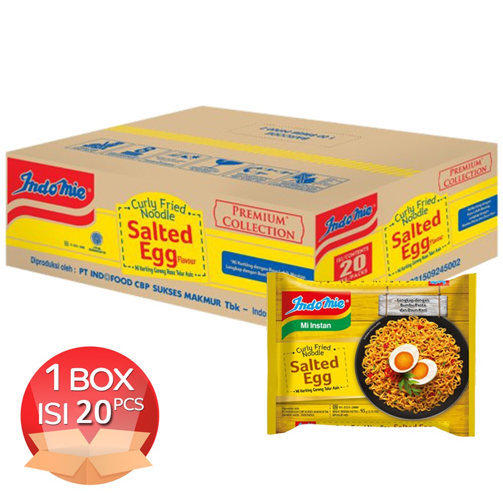 

Indomie Salted Egg 95 Gr 20 pcs - EXP 8 April 2019 Stok terbatas!!!