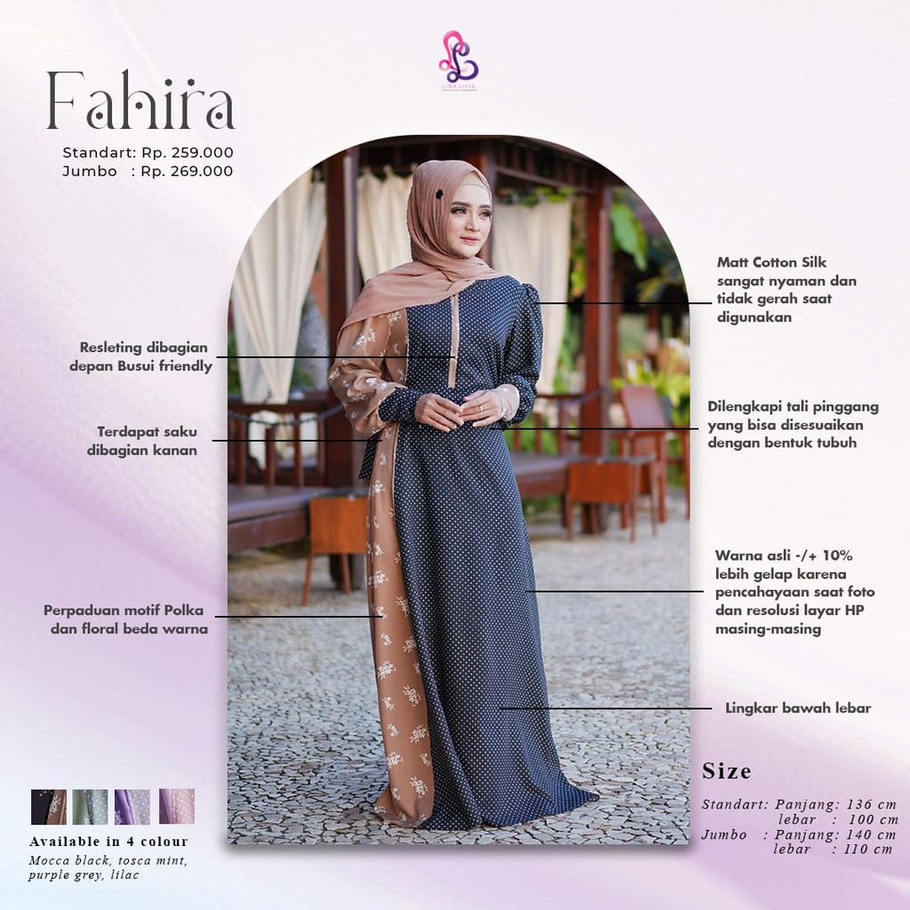 Gamis Fahira by LinaLivia Hijab