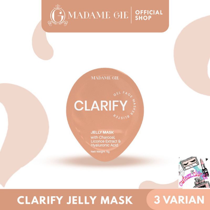 ☃Ching_Ching1☃Madame Gie Jelly Mask - Masker Jelly Blister