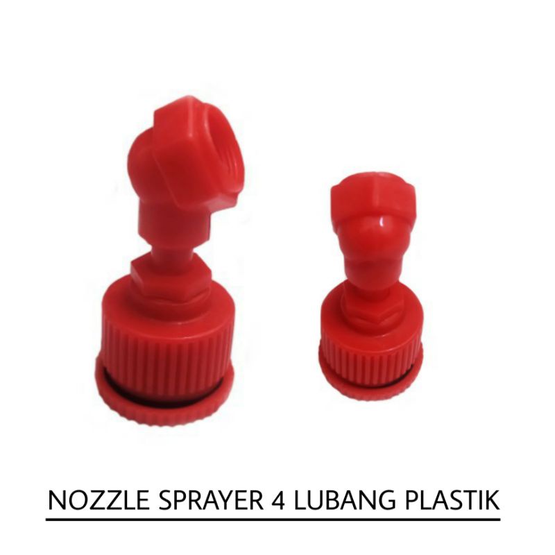 Nozzle Sprayer Spuyer Swan Spuyer Tangki 4 Lubang Plastik