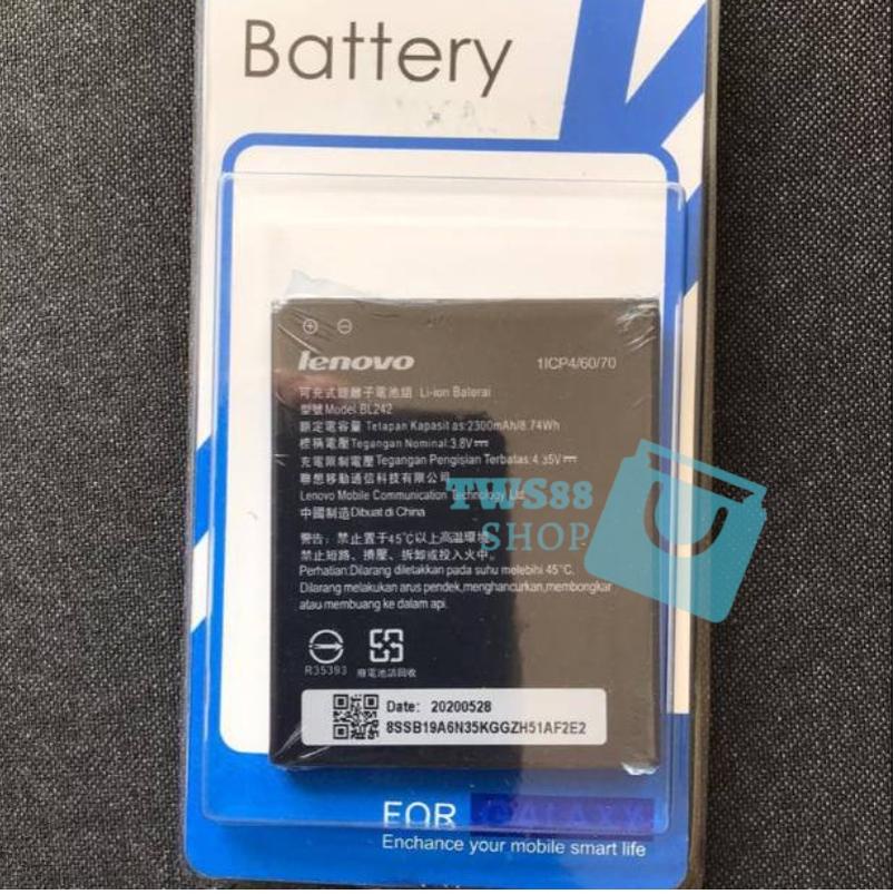 Fb31au22y ◦ (TWS) Baterai Batre Battery lenovo Original BL242 / A6000/A6600 / A6020/ A6010 / BL242