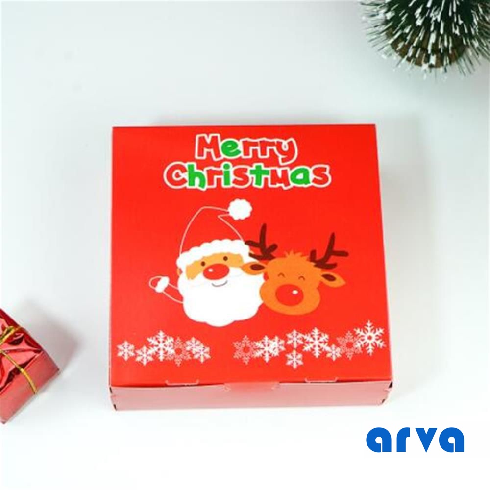 

GIFT BOX SQUARE/KOTAK CHRISTMAS/NATAL (Makanan, Aksesories)
