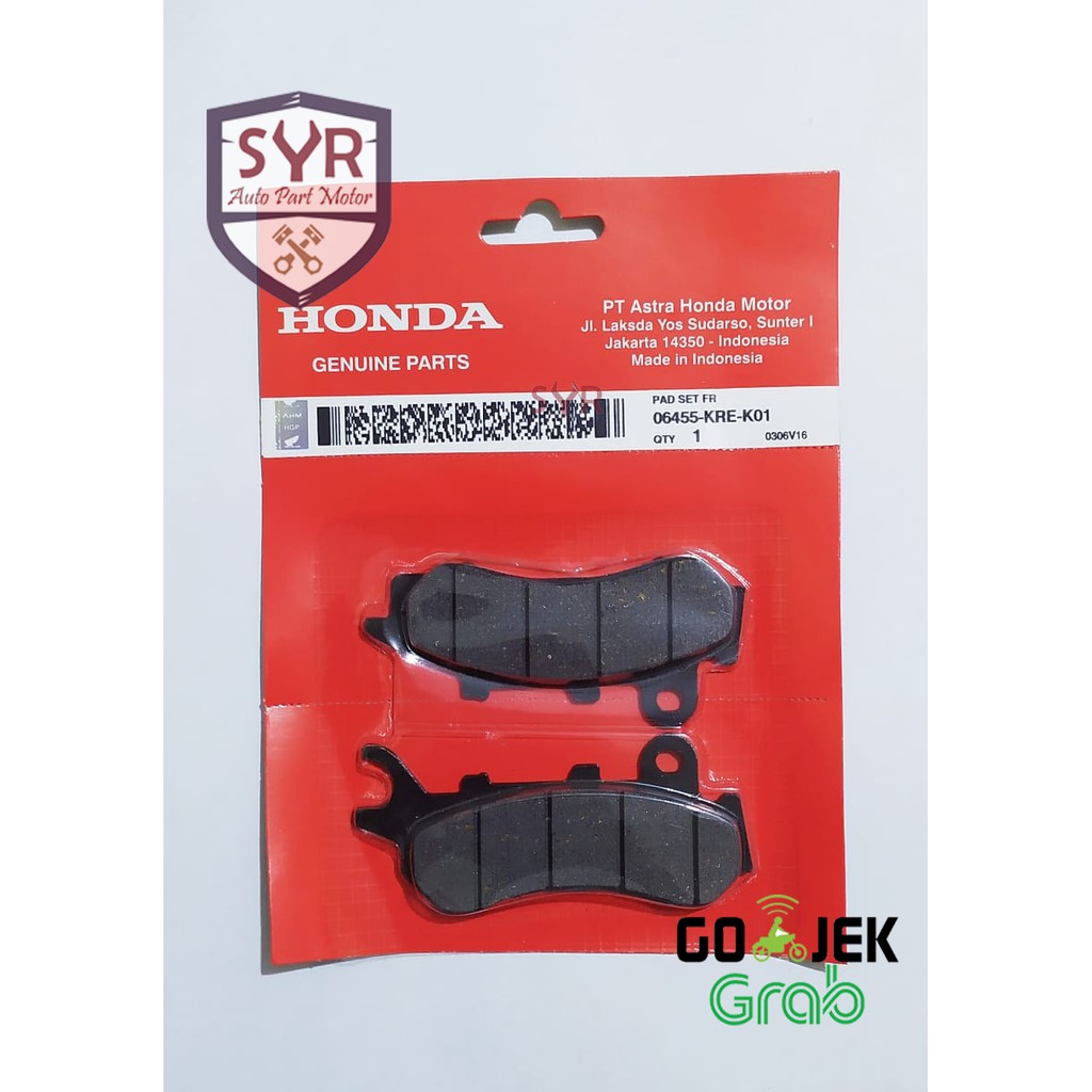 Dispad Kampas Rem Depan Disk Honda New PCX 150 Lokal CBS Non ABS KRE