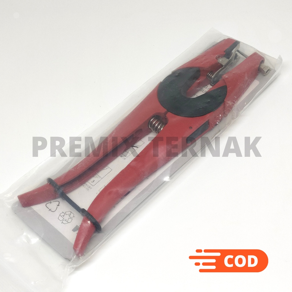 Tang Aplikator Ear Tag Merah &amp; Hijau | Aplikator Ear Tag Pemasang Ear Tag Hewan