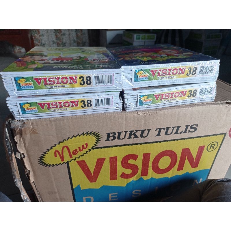 

Buku Tulis Tuliss Tulisan Vision 38 Lembar Perlengkapan Anak Sekolah Sekolahan Kantoran 1 pack isi 10 buku