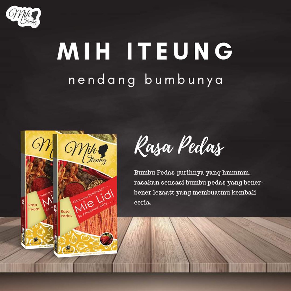 

Mih Iteung (Cemilan / Snack Mie / Mi Lidi Lidian / Biting) - Pedass