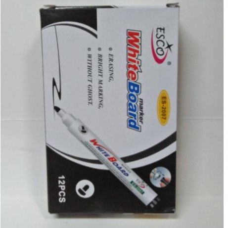 

spidol esco papan tulis white board isi 12 pcs