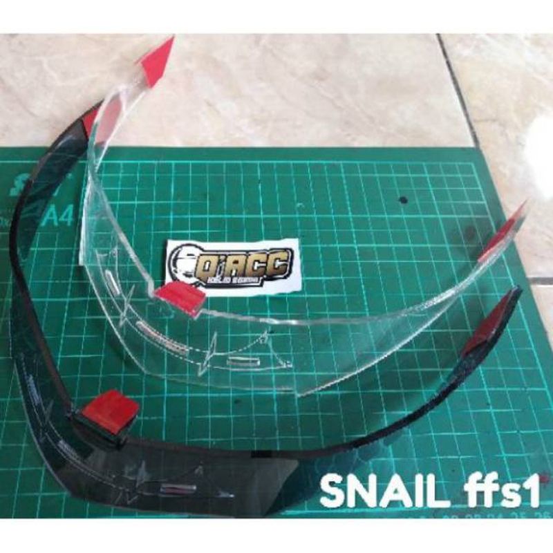 Spoiler snail ffs1  Spoiler Snail Spoiler helm Snail Pnp Hitam Murah kualitas Mewah Plus 3M