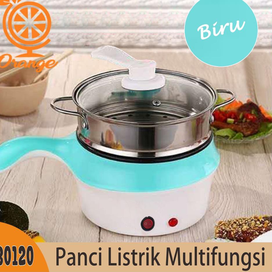 E17B TER_ Panci Elektrik Multifungsi Electric Fry Pan Panci Liik Lapis stenlis LARISSTIKER88 .