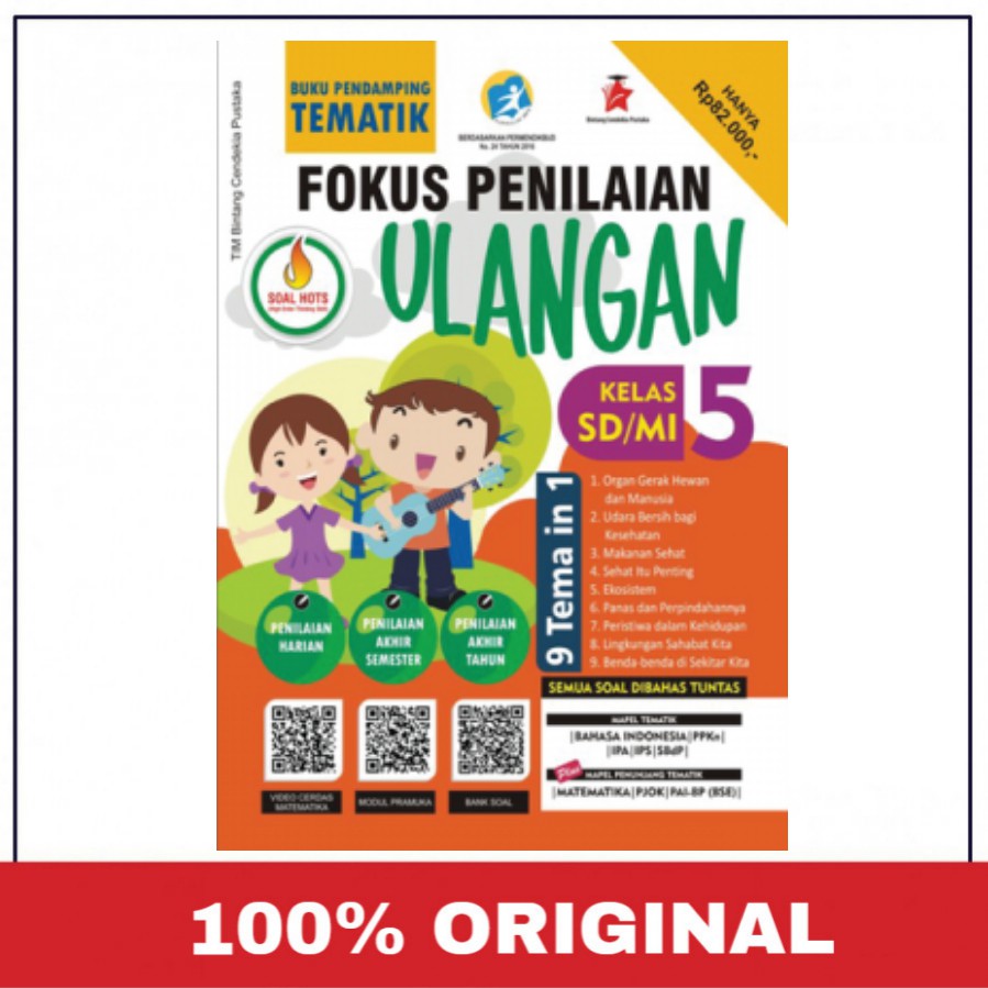 Kls 5 Fokus Penilaian Ulangan 9 Tema In 1 Soal Hots Shopee Indonesia