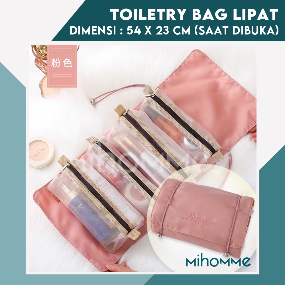 Travel Cosmetic Wash Bag Tas Kosmetik Pouch Organizer Make Up Lipat