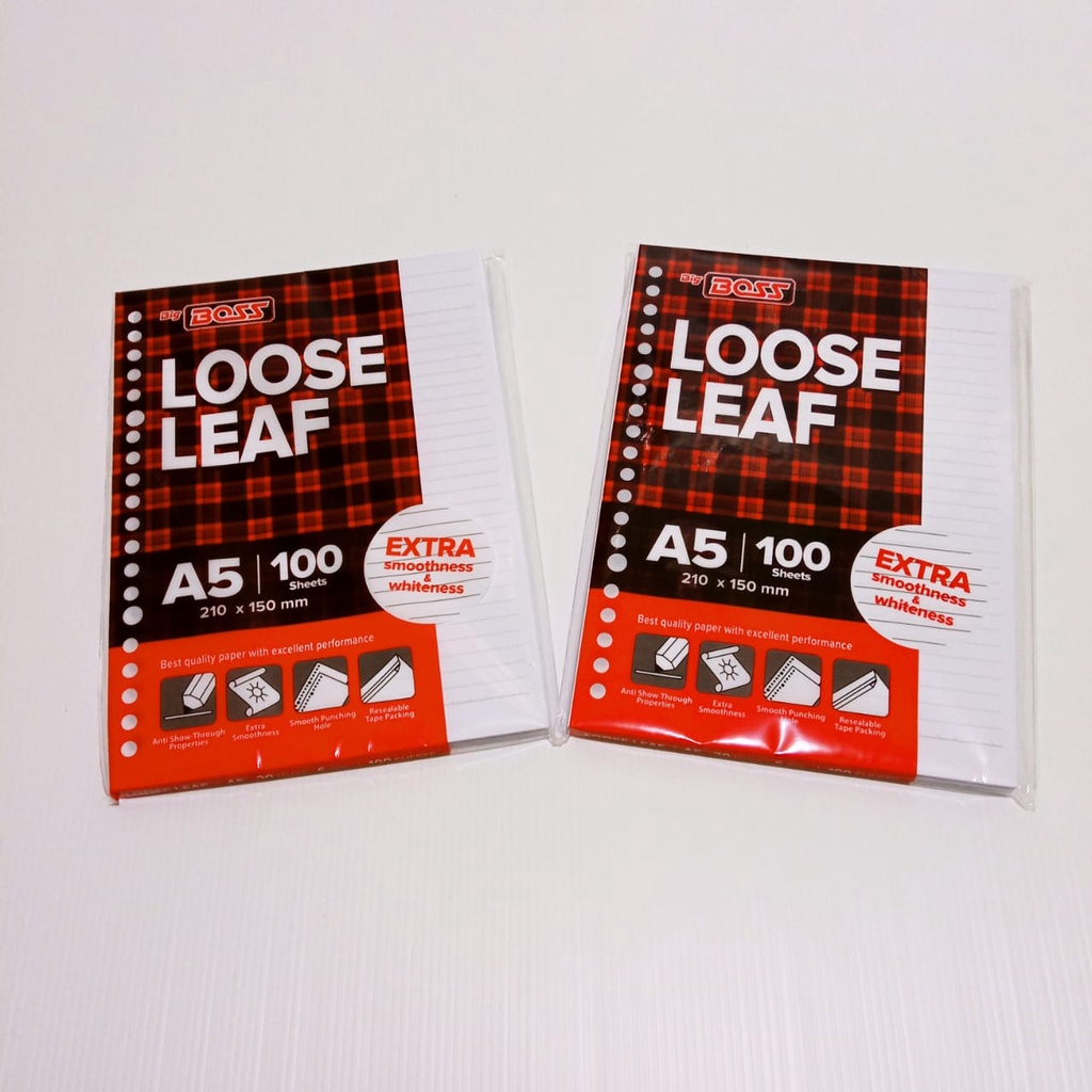 

LOOSE LEAF A5 100 LEMBAR / ISI FILE A5 100 BERGARIS