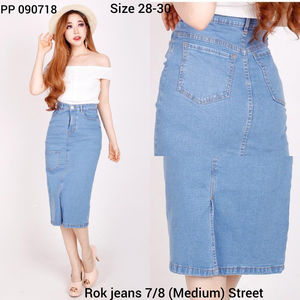 FWR - ROK JEANS 7/8 KANTONG VARIASI