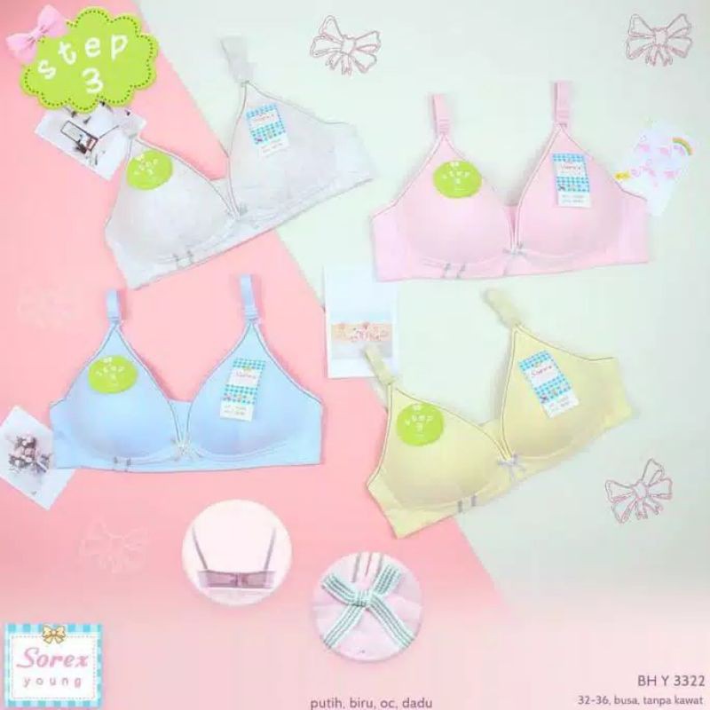 BRA SOREX Y3322  Y 3322( size 32 - 36 ) STEP 3 - BH REMAJA