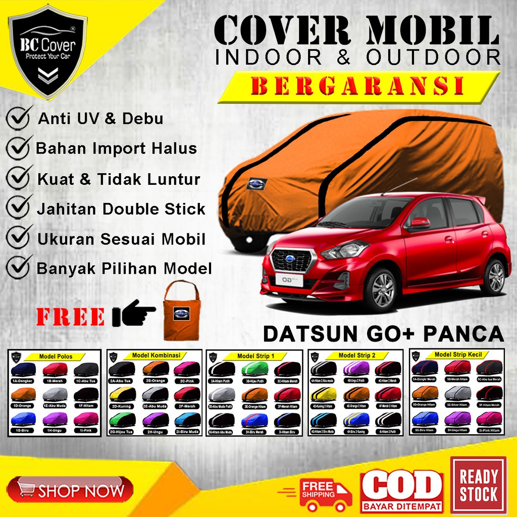 Body Cover Mobil Datsun Go Panca / Sarung Datsun GO Selimut Mantel Tutup Jas Pelindung Kerudung Mantol Penutup Mobil Nissan Datsun Go Panca Outdoor