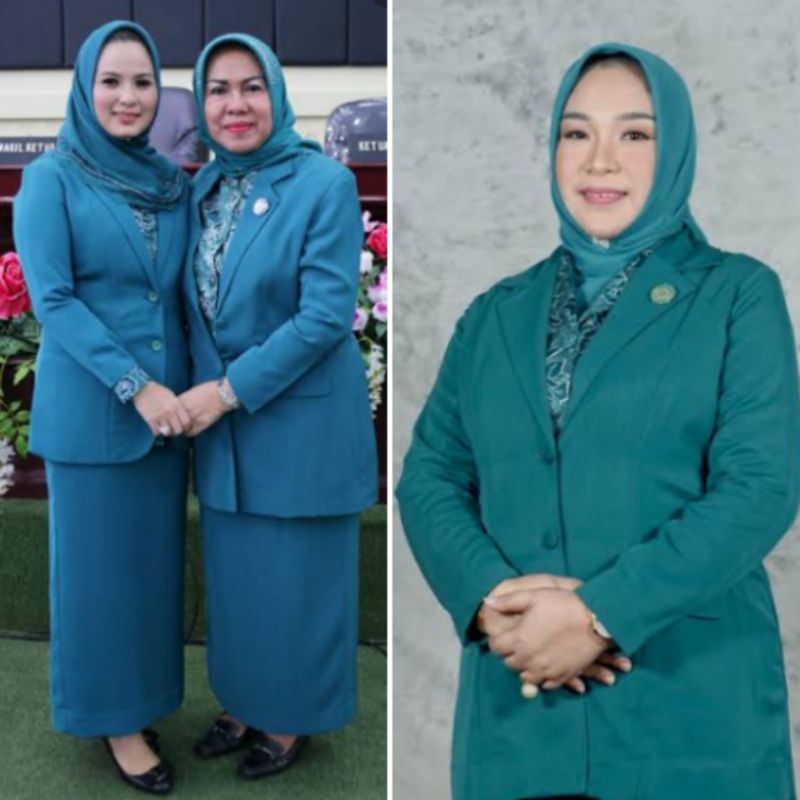 set jas pkk + baju batik pkk ( tanpa hijab )