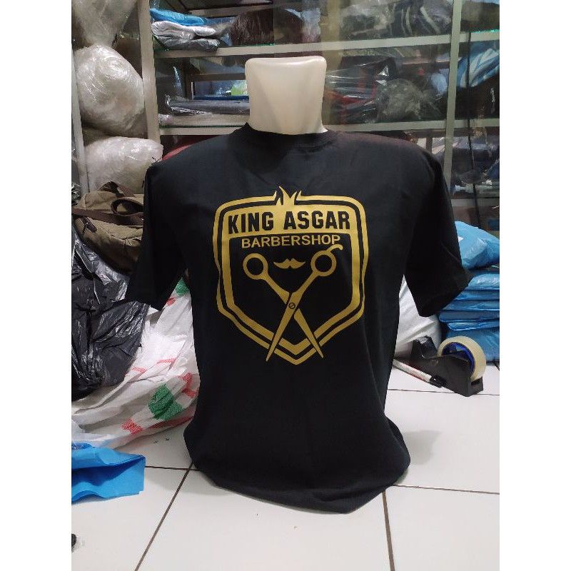 Kaos T-shirt Barbershop | Kaos tukang cukur asgar | Kaos Crew Barbershop