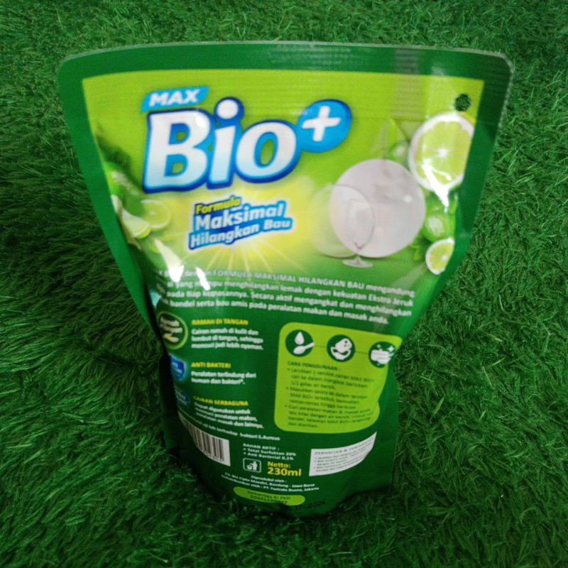 max bio plus sabun cuci piring jeruk nipis 230mli