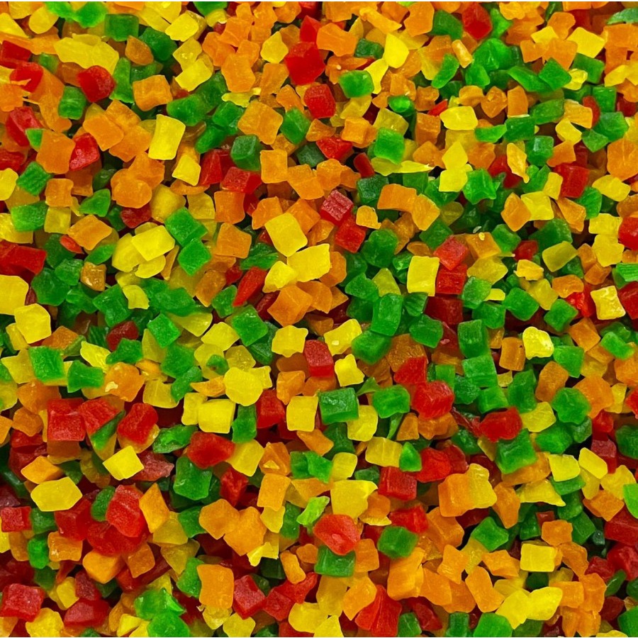 

Ay00! SUKADE APPLE MIX 4 warna 1kg / Manisan Buah kering cincang 1 kg