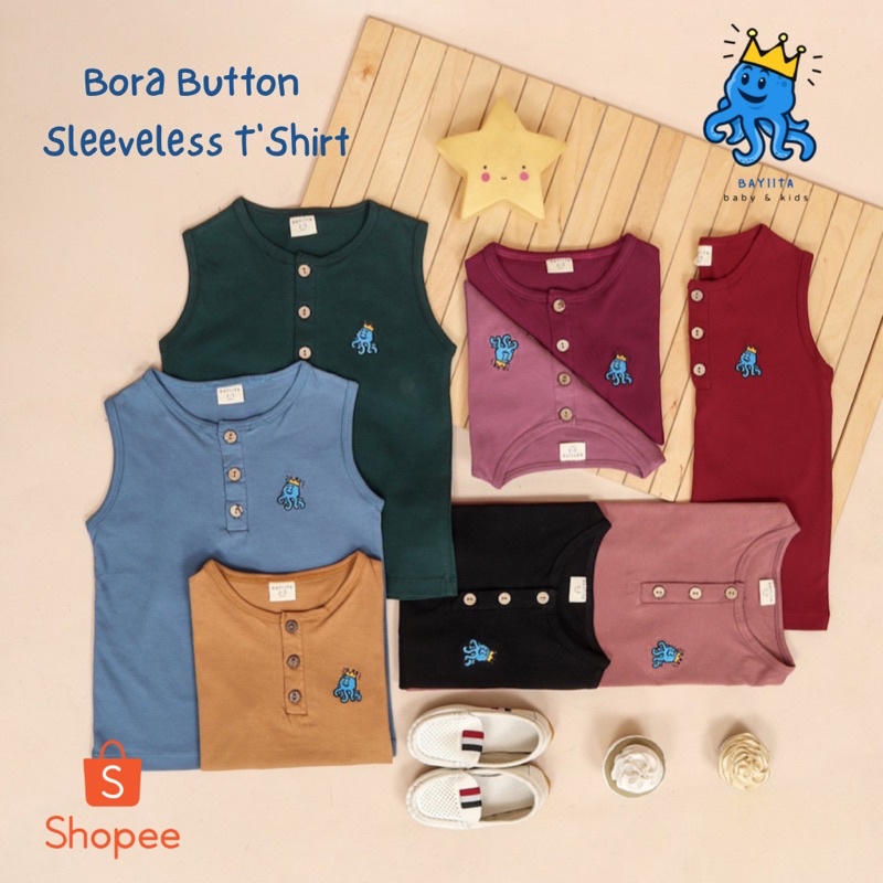 BORA BUTTON SLEEVELESS BY BAYIITA