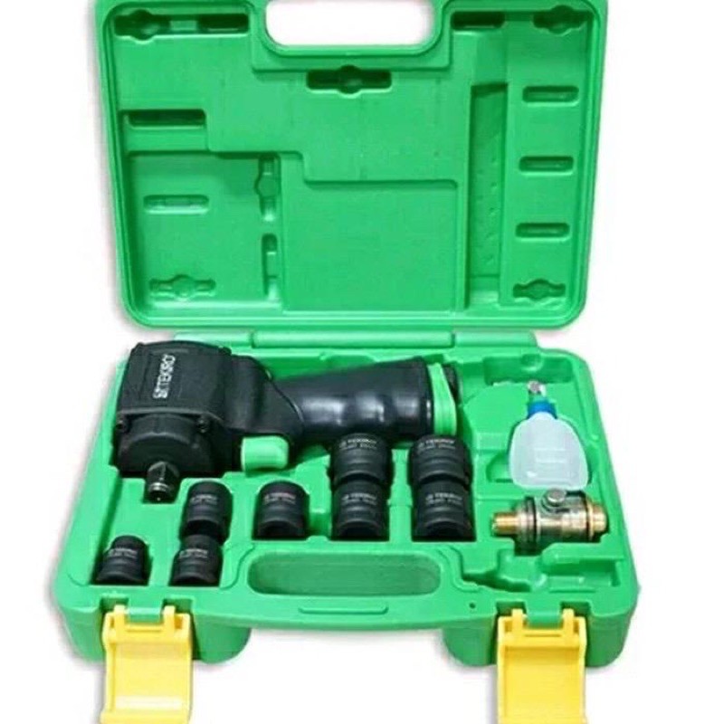 AIR IMPACT JUMBO WITH STUBBY SOCKET SET TEKIRO 12pcs set AT-AI1750