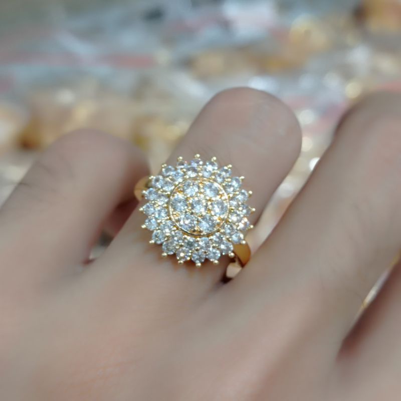 cincin dewasa perhiasan fashion wanita pertama zircon