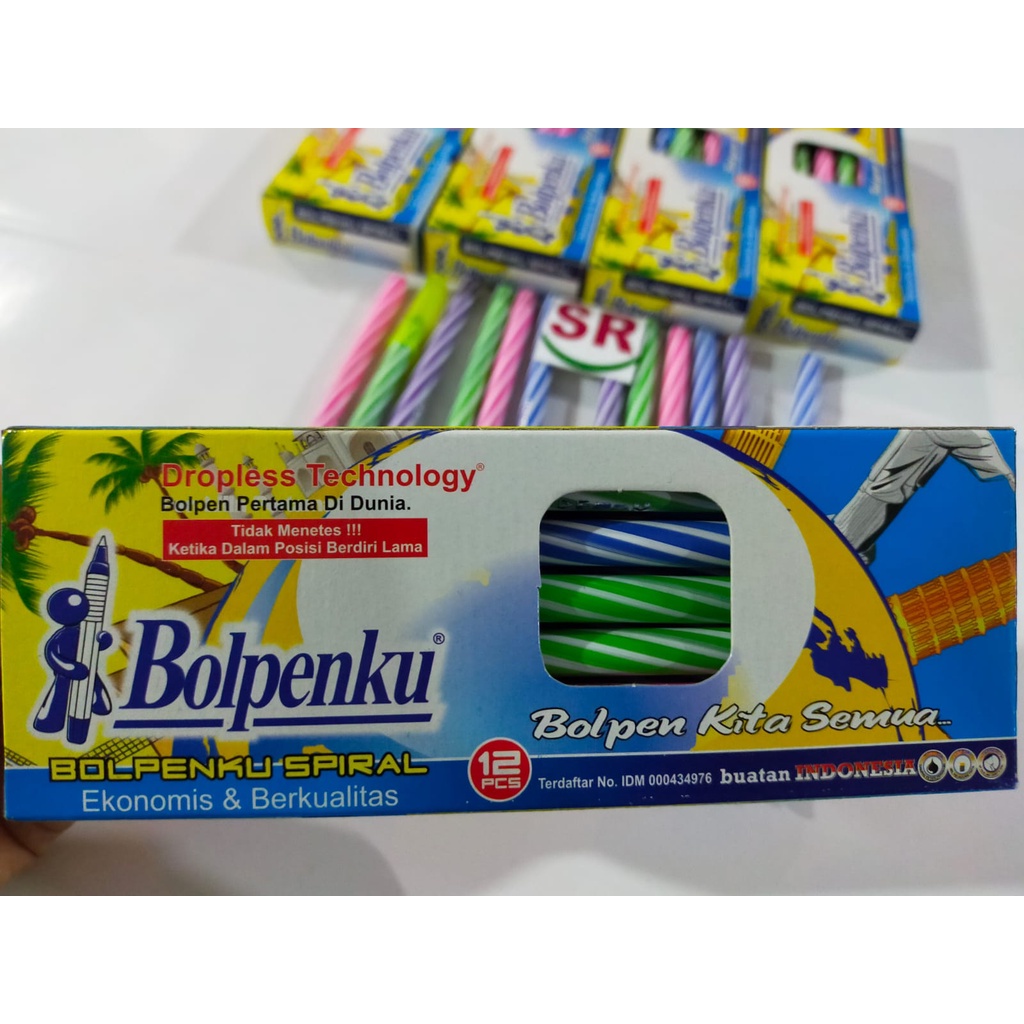 

Bolpenku Bolpen Kita Semua / Bolpenku Spiral / Bolpen Lilin (1 Pak / 12 Pcs)