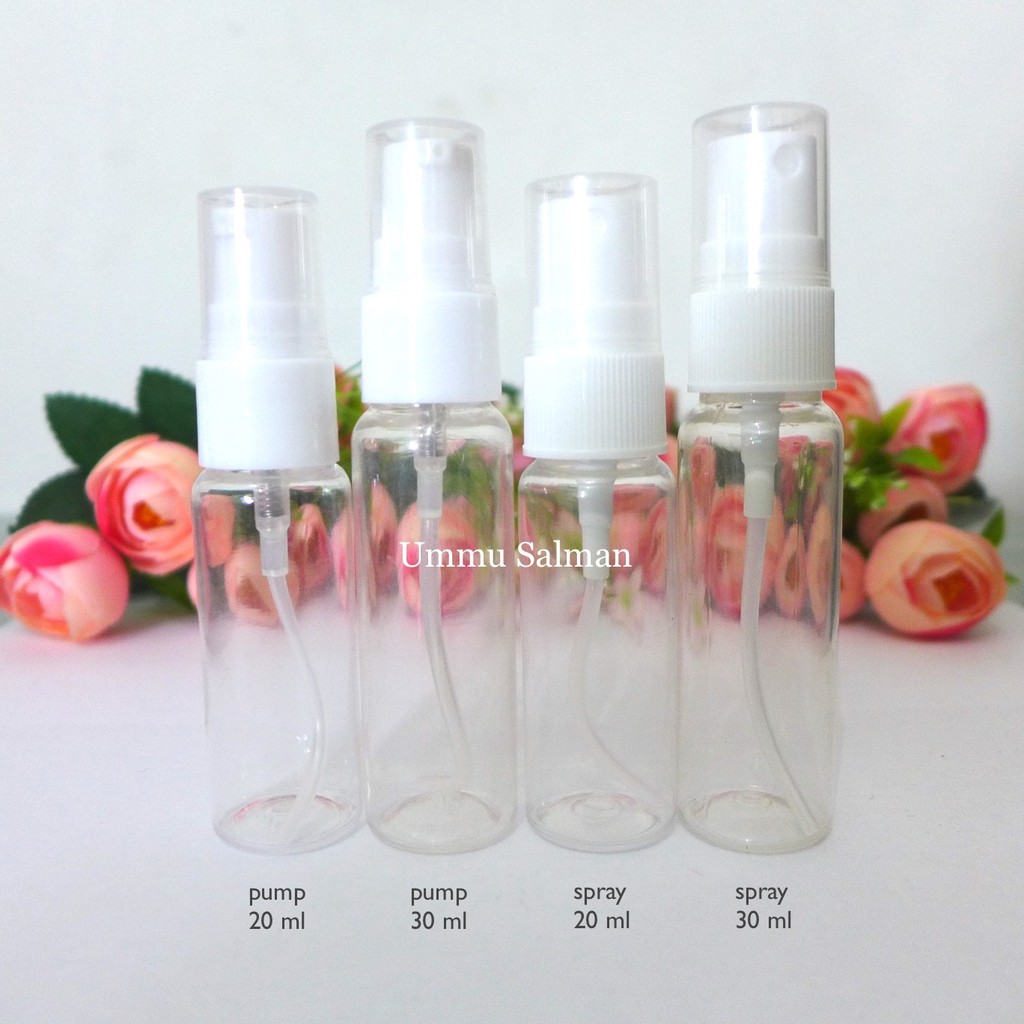 Jual Botol Spray Pump Plastik Untuk Cairan Toner Serum Lotion Ml