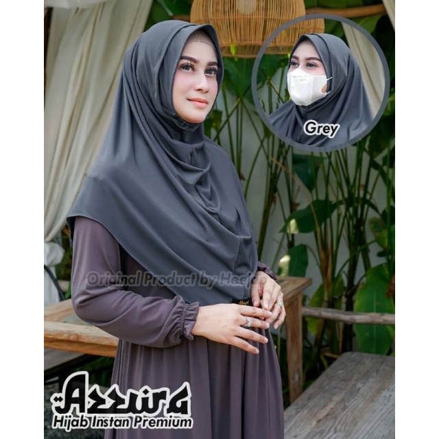 HIJAB EARLOOP BERGO lNSTAN AZZURA || BY HEEJAP