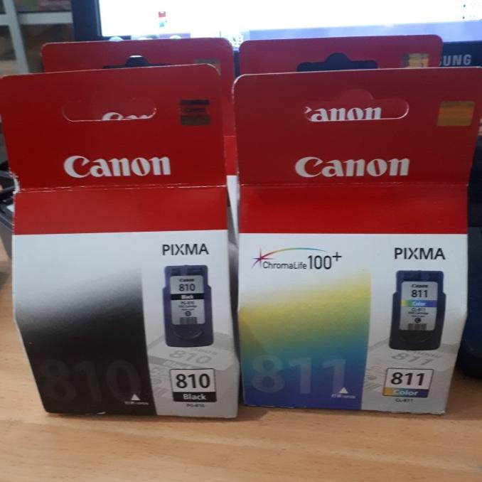 

Ink | 1 Set Tinta Canon Pg-810, Cl-811 Black Color Original
