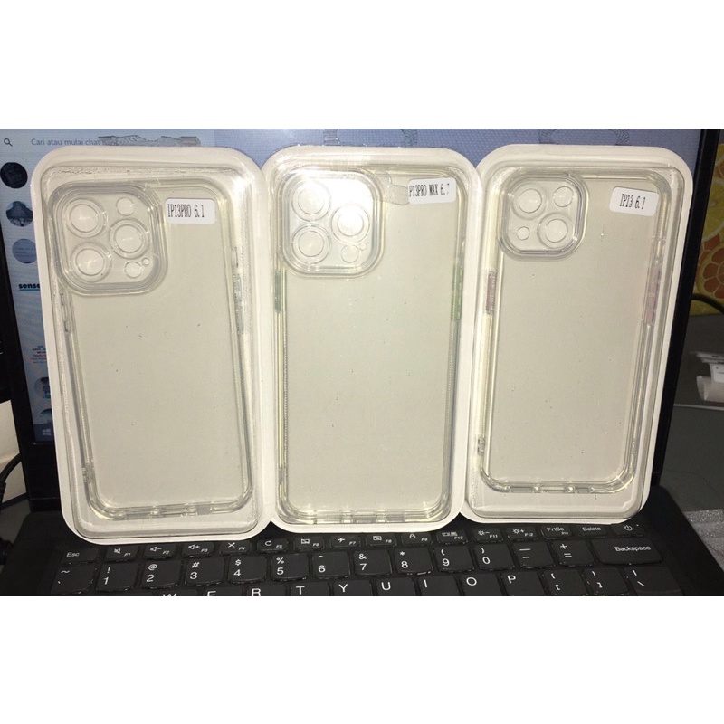 Case Clear Tombol Warna Ip 13/13 Pro/13Promax