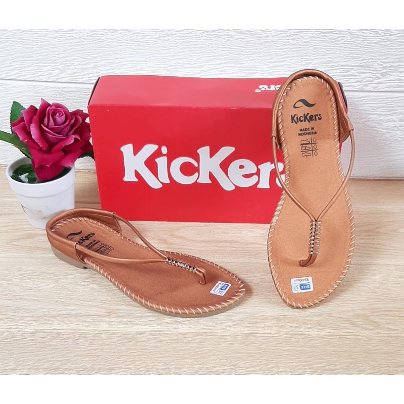 Sandal Wanita Teplek Terbaru Kickers | Sandal Cewek Kekinian | Sandal Fashionable