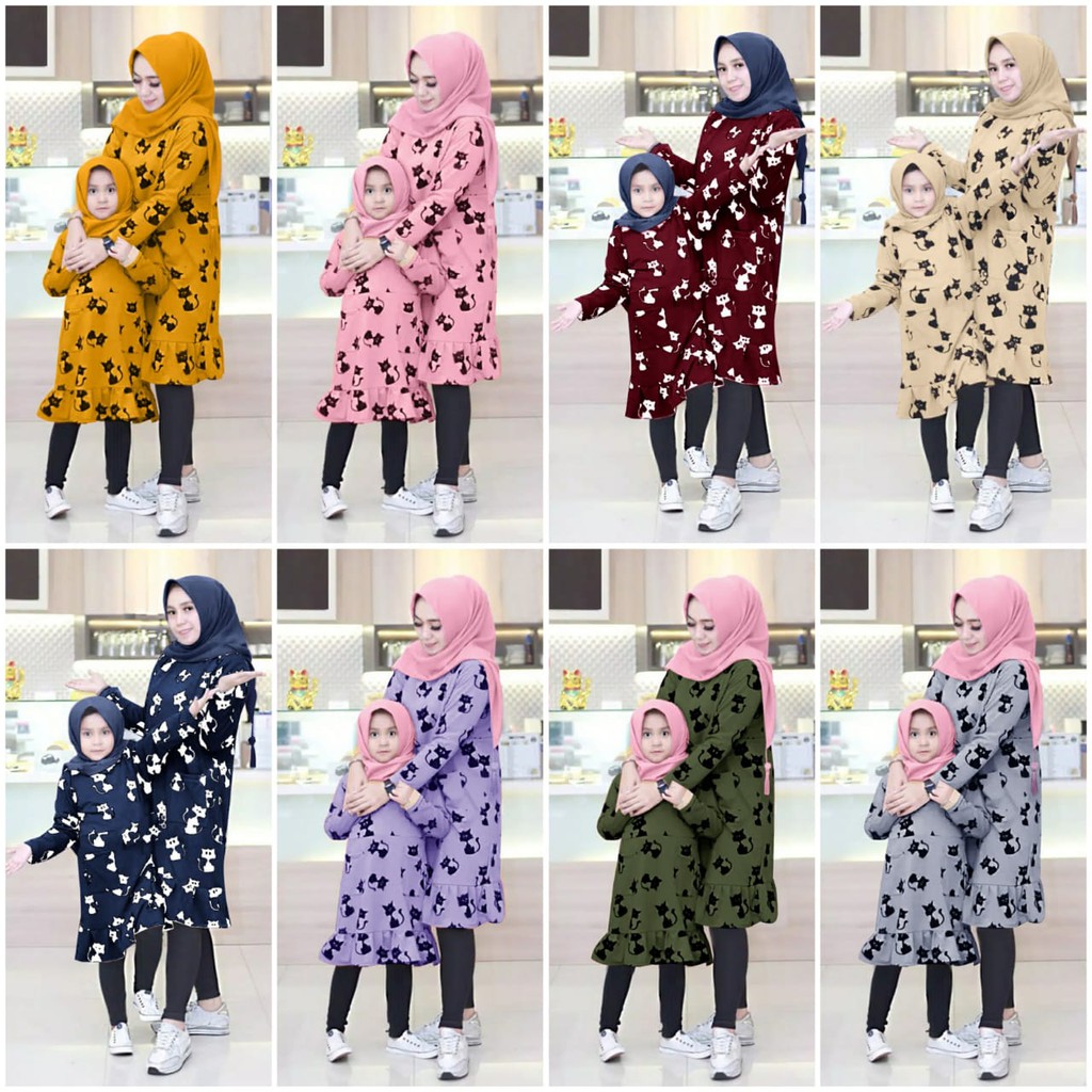 CP MOM KID BLEKY / BAJU TUNIK COUPLE IBU DAN ANAK / ATASAN COUPLE IBU DAN ANAK / TUNIKCOUPLE MURAH