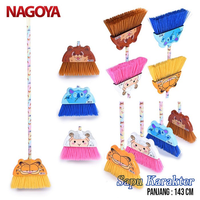 [COD] SAPU LANTAI KARAKTER NAGOYA SAPU NILON ANIMAL BROOM MURAH