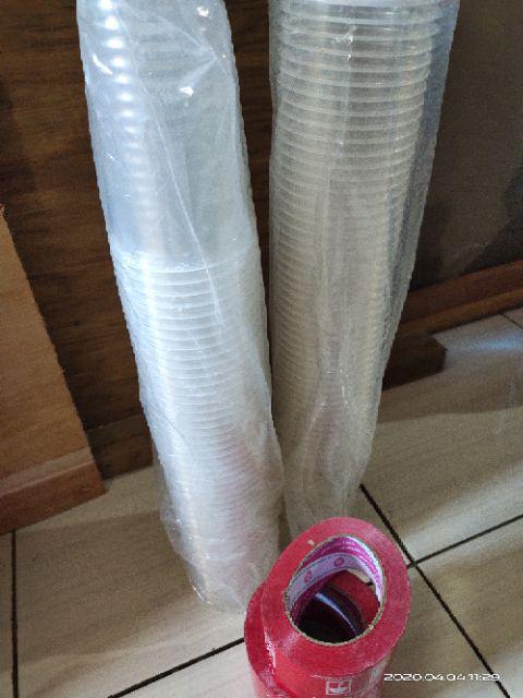 Gelas Plastik Cup Pp Oval 22 Oz Isi 50 Tanpa Tutup
