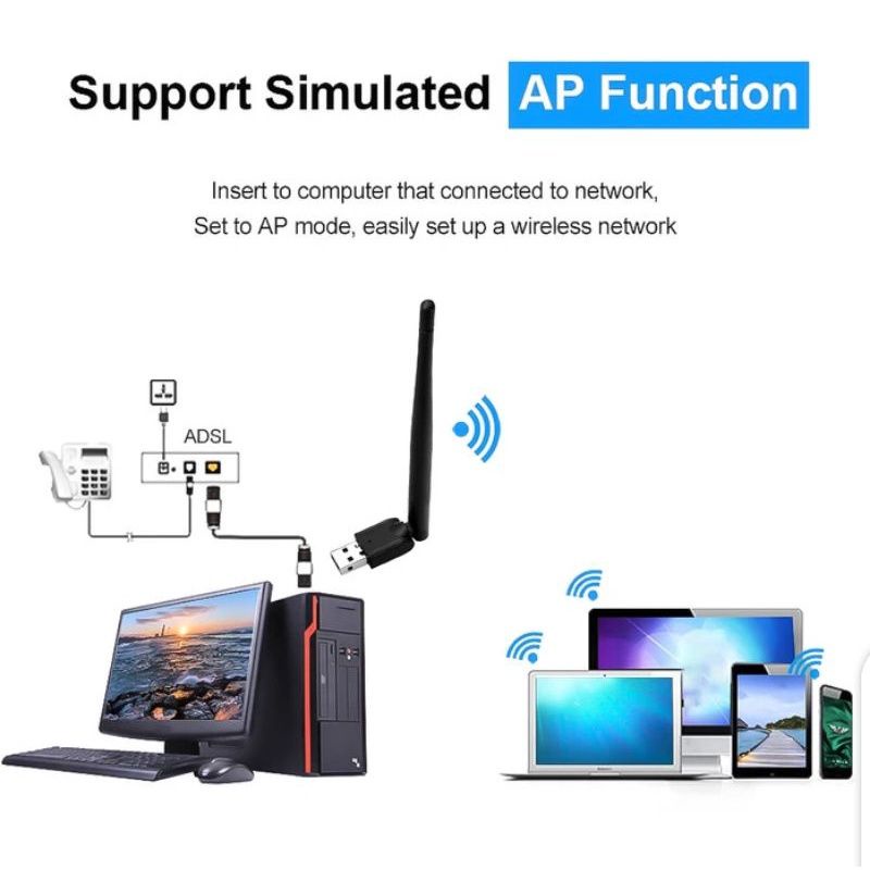 USB WIFI DONGLE WIRELES 150MBPS SET TOP BOX MT7601 DONGLE STB ADAPTER ANTENA