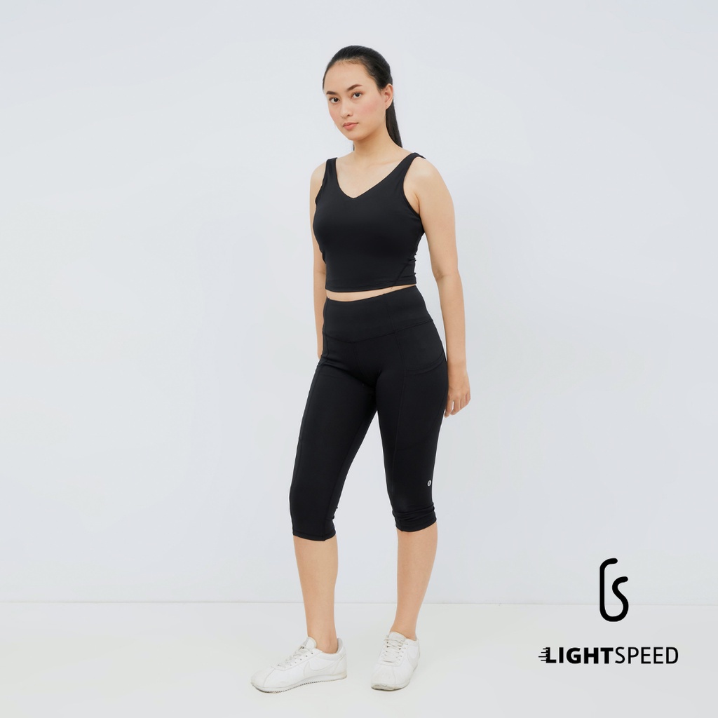 LIGHTSPEED Celana Legging Wanita 7/8 / Celana Olahraga / Celana Yoga / Celana Gym / Celana Fitness