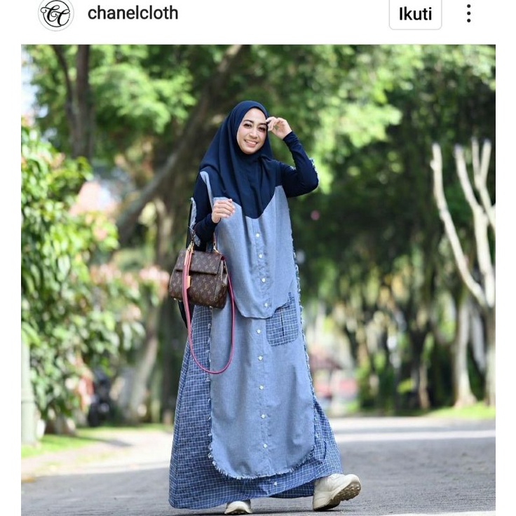 preloved gamis set by CHANEL CLOTH no qnanz atelier angelina jawhara syari