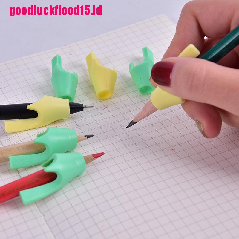 {LUCKID}2Pcs Silicone Kids Students Pencil Writing Drawing Protect Finger Toys