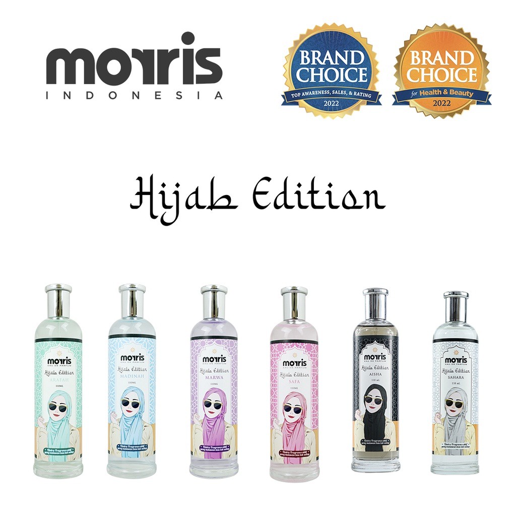 Parfum Eau De Parfum *Morris Hijab Edition * Minyak Wangi Botol * 110ml
