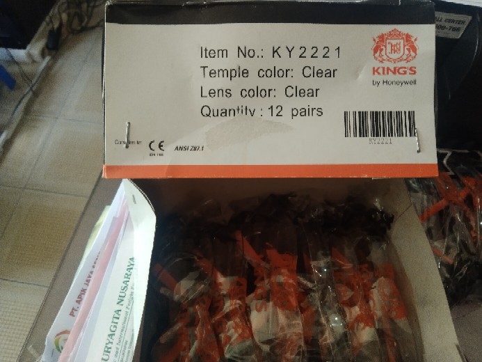 Kacamata Safety Kings Ky 2221 Clear