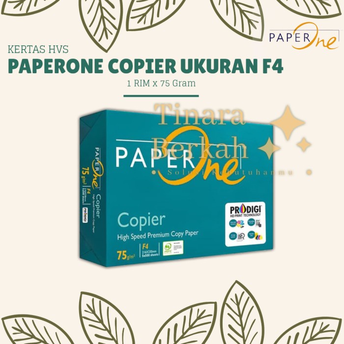 

Kertas HVS PAPER ONE F4 Copier 75 GR GSM / Print Fotocopy Folio PO Murah PAPERONE 1 Ream 1 Rim 500 Lembar