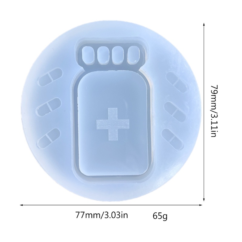 SIY Small Pill Bottle Shaped Quicksand Moulds Cartoon Silicone Molds Hand-making Moulds DIY Accessories for Hand-making