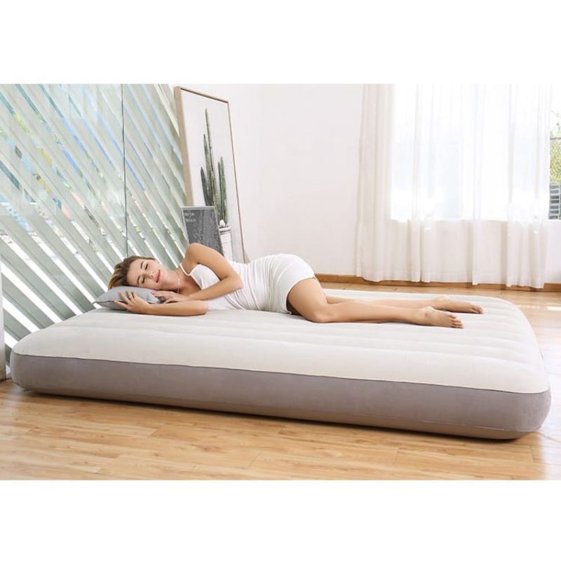 64102-64758 DOUBLE Kasur Angin INTEX DURABEAM 2 Orang Ukuran 191cm x 137cm x 25cm + POMPA LISTRIK 64
